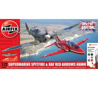 Best Of British Spitfire Et Hawk 1:72 Plastique Model Kit Airfix