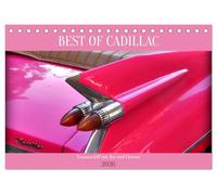 BEST OF CADILLAC - Traumschiff mit Bar und Flossen (Tischkalender 2026 DIN A5 quer), CALVENDO Monatskalender: Ein Cadillac Cabrio aus dem Jahre 1959 in Havanna