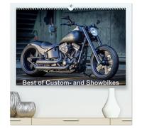 Best of Custom- and Showbikes Kalender (hochwertiger Premium Wandkalender 2026 DIN A2 quer), Kunstdruck in Hochglanz: Exklusive Custombikes von Rick´s Motorcycles