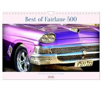 Best of Fairlane 500 - Une Ford à ailerons à Cuba, Version française (Calendrier mural 2026 DIN A4 portrait), Calendrier CALVENDO mensuel