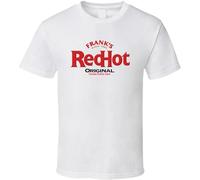 Best of Franks Red Hot Sauce Logo Cool Party Men's T-Shirt Unisex White Cotton Print Tee Shirts XL
