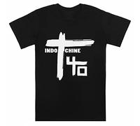 Best of Indochine Band Logo1 Exselna Genres Rock T-Shirt Noir À Manches Courtes T-Shirts Enfant
