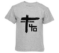 Best of Indochine T-Shirt Gris Enfants Garçons Filles Manches Courtes Col Rond Grey Kids S