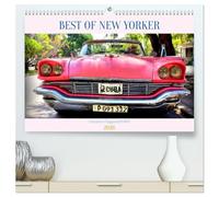 Best of New Yorker - Chryslers Flaggschiff 1957 (hochwertiger Premium Wandkalender 2026 DIN A2 quer), Kunstdruck in Hochglanz: Der US-Straßenkreuzer Chrysler New Yorker in Havanna