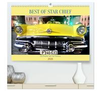 BEST OF STAR CHIEF - Ein Pontiac mit vier Sternen (hochwertiger Premium Wandkalender 2026 DIN A2 quer), Kunstdruck in Hochglanz: Der US-Oldtimer Pontiac Star Chief in Havanna