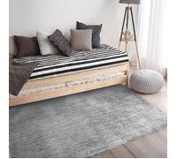 BEST OF - Tapis poils longs toucher laineux 120 x 170 cm Gris Clair Gris