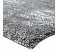 BEST OF - Tapis salon ou chambre à poils longs toucher laineux moelleux 130 x 190 cm Gris Gris
