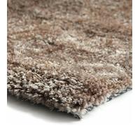 BEST OF - Tapis salon ou chambre à poils longs toucher laineux moelleux 130 x 190 cm Taupe Gris