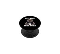Best Papa in The World PopSockets PopGrip Adhésif
