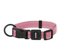 Best Pet Supplies Collier réfléchissant pour Chien avec Longueur réglable, Boucle Robuste et Anneau en D Solide, Accessoire de Dressage, Marche, Jogging pour Petites, Moyennes et Grandes Races, Rose,