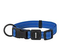 Best Pet Supplies Collier réfléchissant pour Chien avec Longueur réglable, Boucle Robuste et Anneau en D Solide, Accessoire de Dressage, Marche, Jogging pour Petites, Moyennes et Grandes Races, Bleu