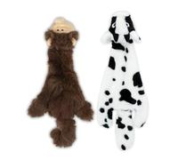 Best Pet Supplies Jouet couineur 2 en 1 pour Chien avec Tissu Doux et Durable pour Animaux de Compagnie de Petite, Moyenne et Grande Taille, sans Rembourrage pour Jouer à l'intérieur, Peut contenir