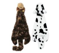 Best Pet Supplies Jouet couineur 2 en 1 pour Chien avec Tissu Doux et Durable pour Animaux de Compagnie de Petite, Moyenne et Grande Taille, sans Rembourrage pour Jouer à l'intérieur, Peut contenir