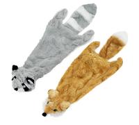 Best Pet Supplies Jouet couineur 2 en 1 pour chien avec tissu doux et durable pour animaux de compagnie de petite, moyenne et grande taille, raton laveur, taille M