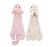 Best Pet Supplies Jouets couineurs 2 en 1, tissu doux et durable pour chien petit, moyen et grand, sans rembourrage, pour l'intérieur, peut contenir une bouteille, lièvre, cochon, taille M