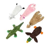 Best Pet Supplies Jouet couineur 2 en 1 pour Chien avec Tissu Doux et Durable, sans Rembourrage pour Jouer à l'intérieur, Peut contenir Une Bouteille en Plastique - Grand Format (lièvre, Mouton,