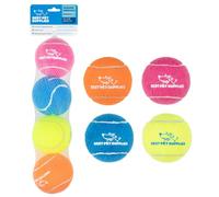 Best Pet Supplies Jouet couineur interactif à mâcher pour Chien, idéal pour Les Chiens à mâcher, Petits, Moyens et Grands et Amateurs de Rapport, Tennis (Couleur Assortie), Taille L (Lot de 4)