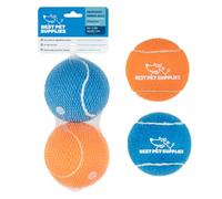 Best Pet Supplies Lot de 2 Jouets de Tennis couineurs pour Chiens, Jouets interactifs Robustes pour Animaux de Compagnie à Lancer et à rapporter, soutient l'exercice et l'entraînement au comportement
