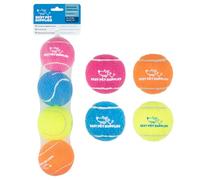 Best Pet Supplies Lot de 4 Jouets de Tennis couineurs pour Chiens, Jouets interactifs très résistants à Lancer et à rapporter, soutient l'exercice et l'entraînement au comportement Naturel, Durable,