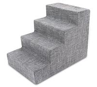 Best Pet Supplies Marches en Mousse pour Petits Chiens et Chats, Rampe d'escalier Portable pour canapé, canapé et lit Haut, Support intérieur équilibré antidérapant, sans Danger pour Les Pattes - Lin