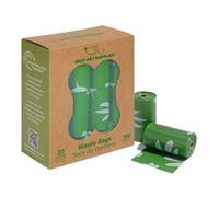 Best Pet Supplies Poop Bags for Dogs, 50% Post-Consumer Recycled Content dog waste bags on rolls, fits all poop bag holders for leashes - 300 Count, Green, Unscented