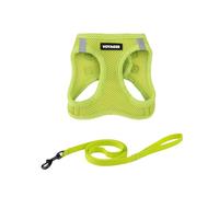 Best Pet Supplies Voyager Step-in Air Ensemble Harnais en Maille résistante aux intempéries pour Chats de Petite et Grande Taille, Vert Citron, Taille S (Poitrine 35,6 à 40,6 cm)