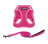Best Pet Supplies Voyager Step-in Air - Harnais en Maille Toutes Saisons et Laisse réfléchissante de 1,5 m avec poignée en néoprène pour Chiots de Petite, Moyenne et Grande Taille (Fuchsia), Taille M
