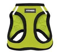 Best Pet Supplies Voyager Step-in Air - Harnais pour Chien - Harnais en Maille résistante aux intempéries pour Chiens de Petite et Moyenne Taille (Bordure Vert Citron/Noir), Taille M