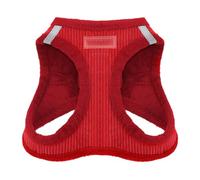 Best Pet Supplies Voyager Step-in Harnais en Peluche Douce pour Chiens de Petite et Moyenne Taille - Rouge, Taille M (Poitrine : de 40,6 à 45,7 cm.