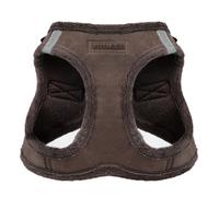 Harnais pour chien Voyager Step-In Plush by Best Pet Supplies - Harnais pour petits et moyens chiens, Tissu molletonné, Chocolat, size XL - Poitrine 52-58 cm