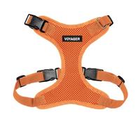 Best Pet Supplies Voyager Step-in Lock Harnais en Maille résistante aux intempéries pour Animaux de Compagnie, Harnais réglable pour Chats et Chiens, Orange, Taille XL