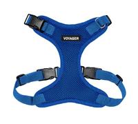 Best Pet Supplies Voyager Step-in Lock Harnais en Maille résistante aux intempéries pour Animaux de Compagnie, Harnais réglable pour Chats et Chiens, Bleu Roi, Taille XS