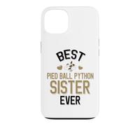 Best Pied Balle Python Sister Ever Cute Piebald Snake Coque pour iPhone 13