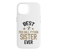 Best Pied Balle Python Sister Ever Cute Piebald Snake Coque pour iPhone 14