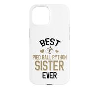 Best Pied Balle Python Sister Ever Cute Piebald Snake Coque pour iPhone 15