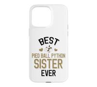 Best Pied Balle Python Sister Ever Cute Piebald Snake Coque pour iPhone 15 Pro Max