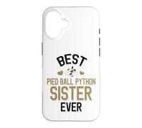 Best Pied Balle Python Sister Ever Cute Piebald Snake Coque pour iPhone 16