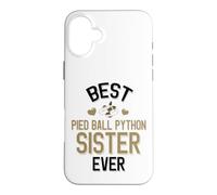 Best Pied Balle Python Sister Ever Cute Piebald Snake Coque pour iPhone 16 Plus