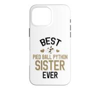 Best Pied Balle Python Sister Ever Cute Piebald Snake Coque pour iPhone 16 Pro Max