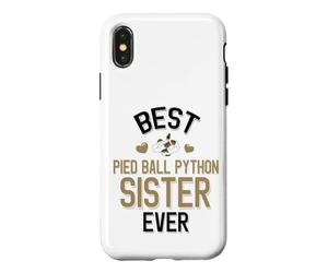 Best Pied Balle Python Sister Ever Cute Piebald Snake Coque pour iPhone X/XS
