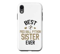 Best Pied Balle Python Sister Ever Cute Piebald Snake Coque pour iPhone XR