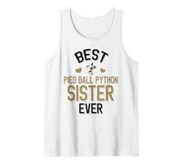 Best Pied Balle Python Sister Ever Cute Piebald Snake Débardeur