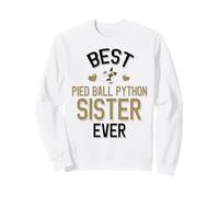 Best Pied Balle Python Sister Ever Cute Piebald Snake Sweatshirt
