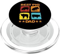 Best Pig Dad Pig Pig Pig Farmers PopSockets PopGrip pour MagSafe
