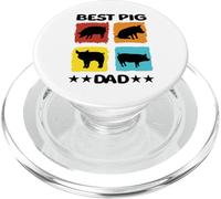 Best Pig Dad Pig Pig Pig Farmers PopSockets PopGrip pour MagSafe