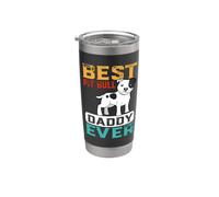 Best Pit Bull Daddy Ever For Dad Funny Dogs Lovers Gobelet isotherme en acier inoxydable double paroi