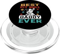 Best Pit Bull Daddy Ever for Dad Funny Dogs Lovers PopSockets PopGrip pour MagSafe