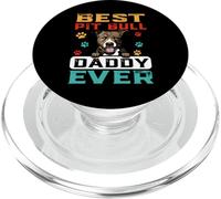 Best Pit Bull Daddy Ever for Dad Funny Dogs Lovers PopSockets PopGrip pour MagSafe