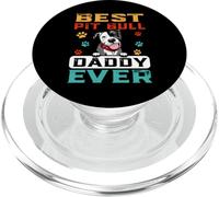 Best Pit Bull Daddy Ever for Dad Funny Dogs Lovers PopSockets PopGrip pour MagSafe