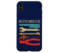Best Plumber Ever Outils de plomberie rétro Clé Vintage Coque pour iPhone XS Max
